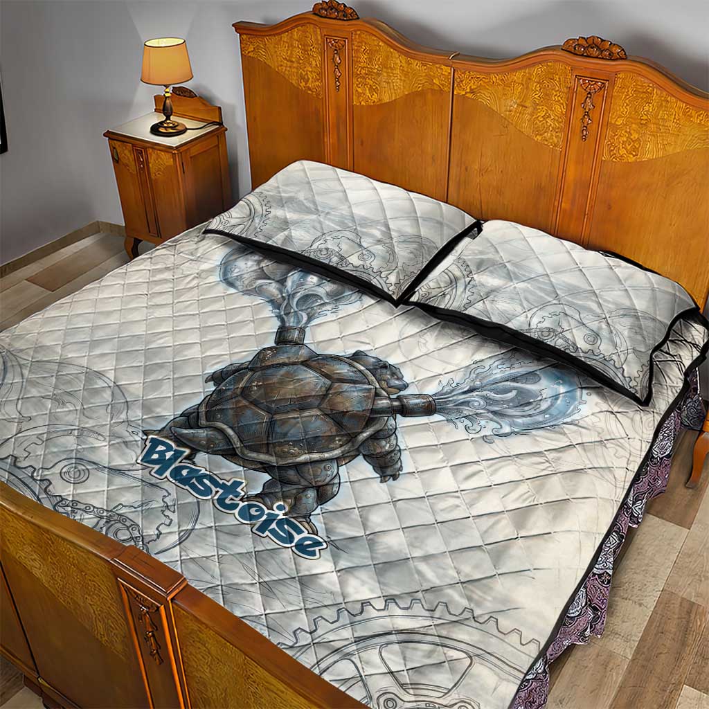 Blastoise Quilt Bed Set Steampunk Mechanical Gear Art