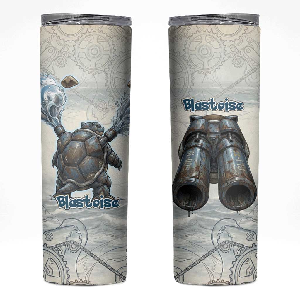 Blastoise Skinny Tumbler Steampunk Mechanical Gear Art
