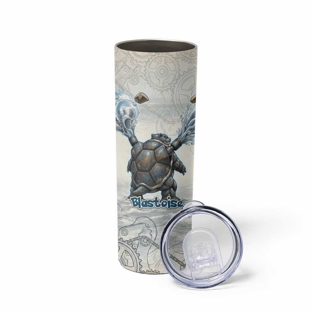 Blastoise Skinny Tumbler Steampunk Mechanical Gear Art
