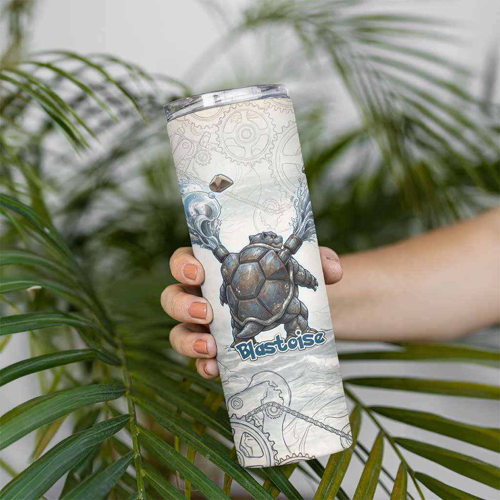 Blastoise Skinny Tumbler Steampunk Mechanical Gear Art