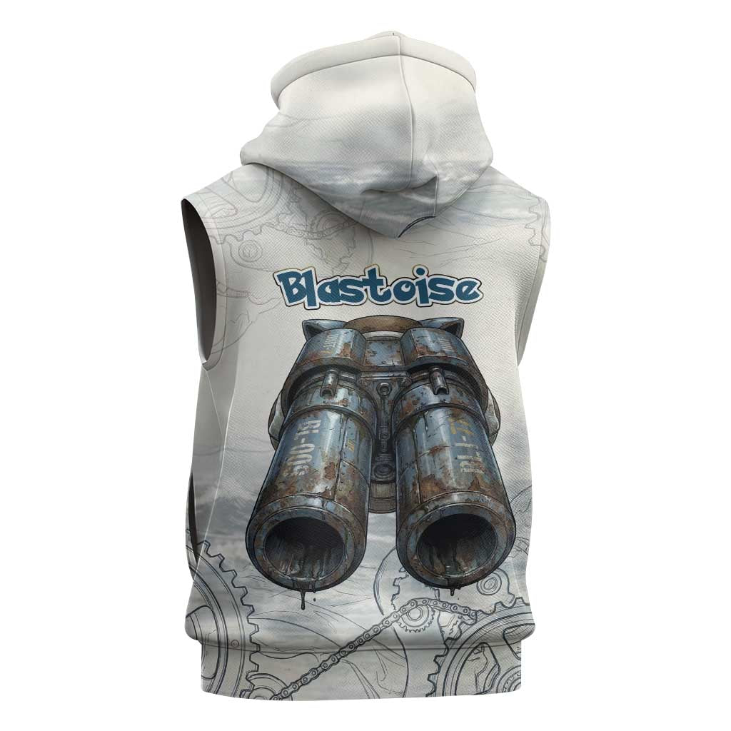 Blastoise Sleeveless Hoodie Steampunk Mechanical Gear Art