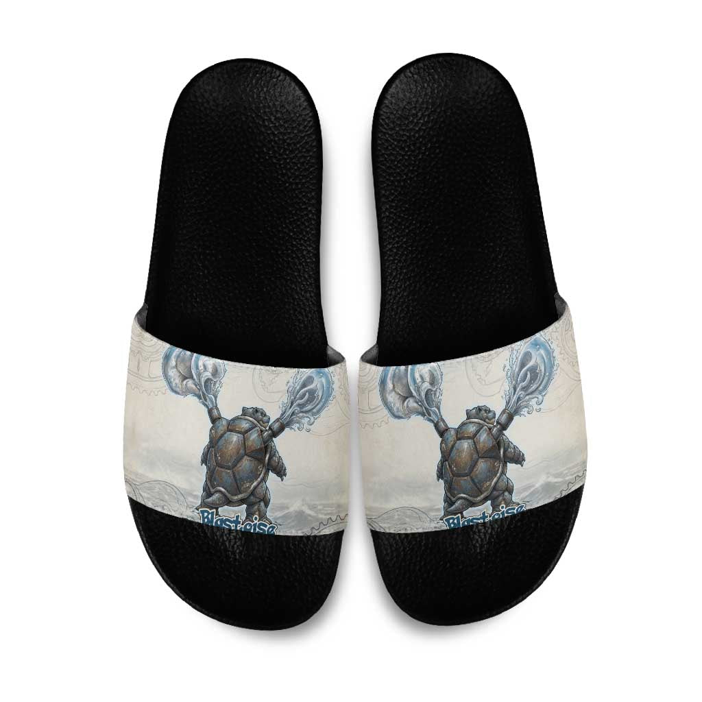 Blastoise Slide Sandals Steampunk Mechanical Gear Art