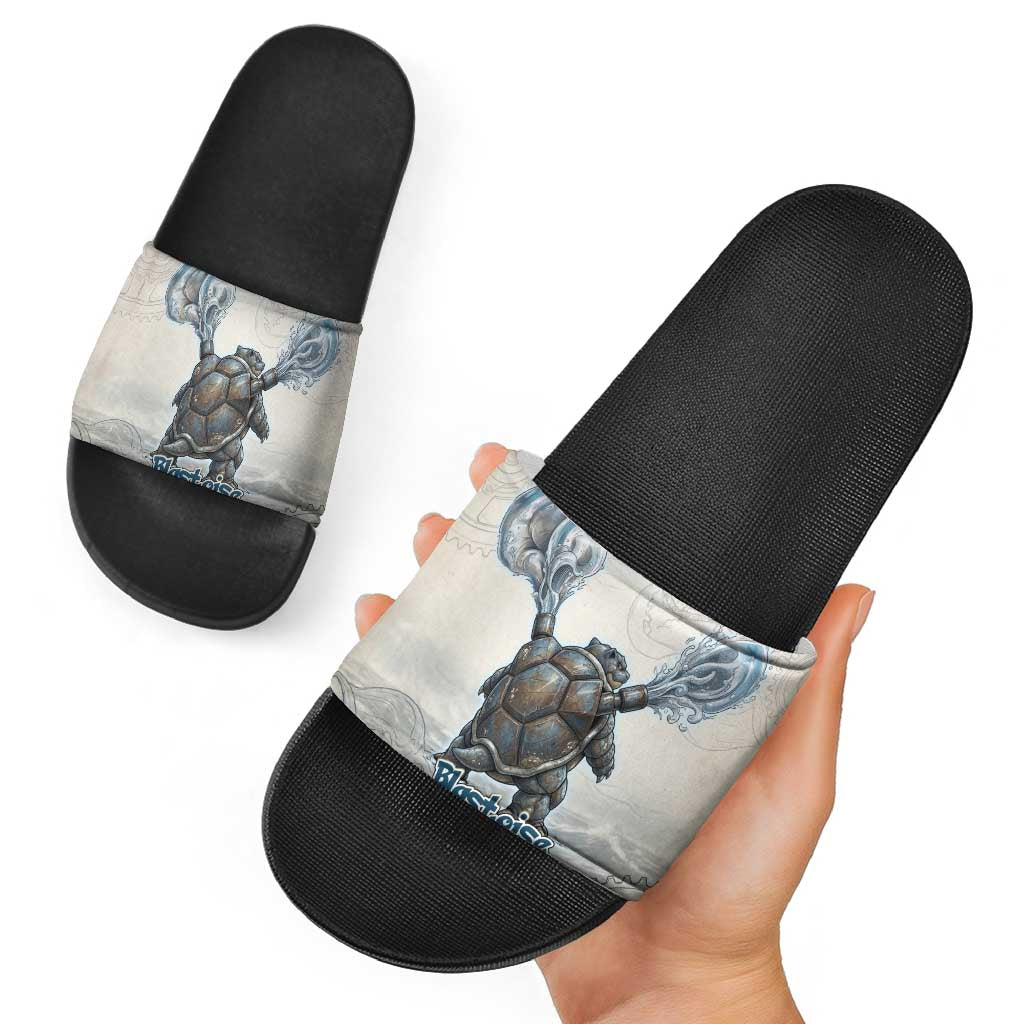 Blastoise Slide Sandals Steampunk Mechanical Gear Art