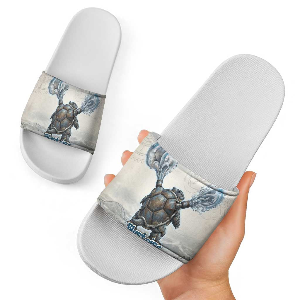 Blastoise Slide Sandals Steampunk Mechanical Gear Art