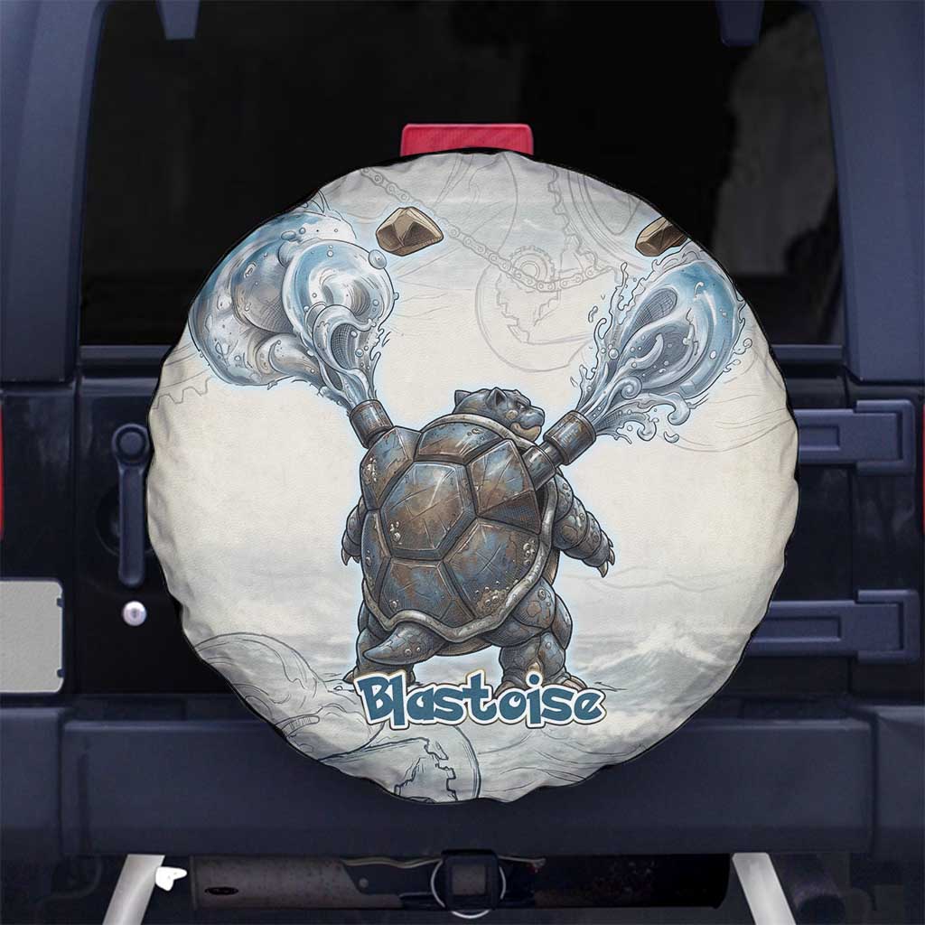 Blastoise Spare Tire Cover Steampunk Mechanical Gear Art