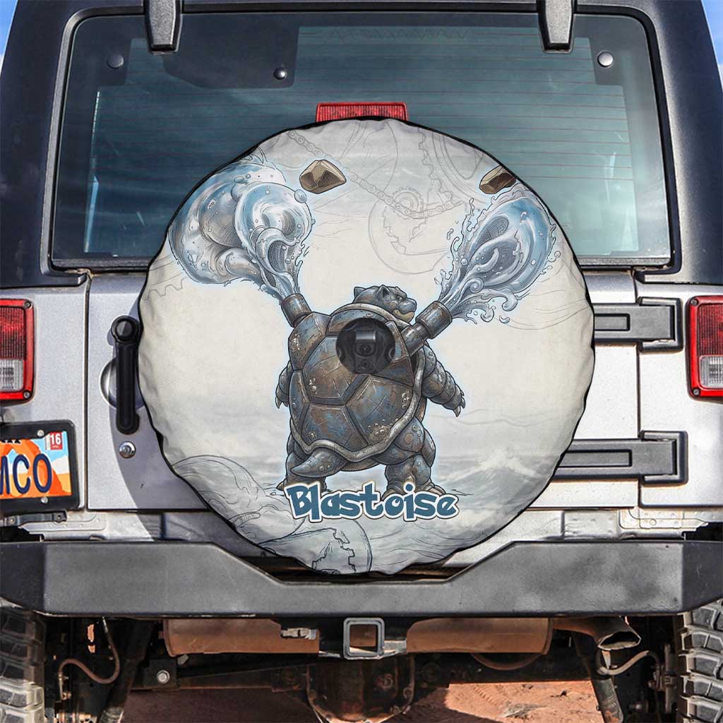 Blastoise Spare Tire Cover Steampunk Mechanical Gear Art