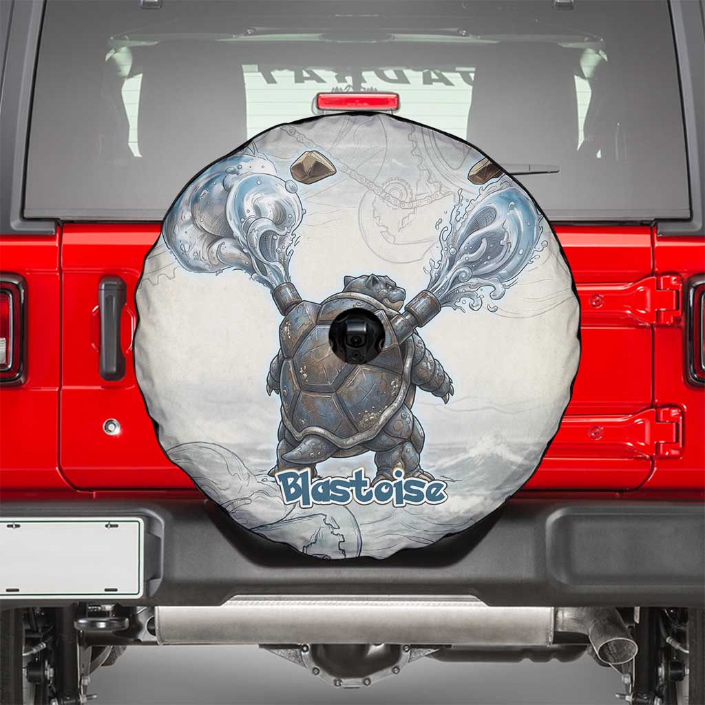 Blastoise Spare Tire Cover Steampunk Mechanical Gear Art
