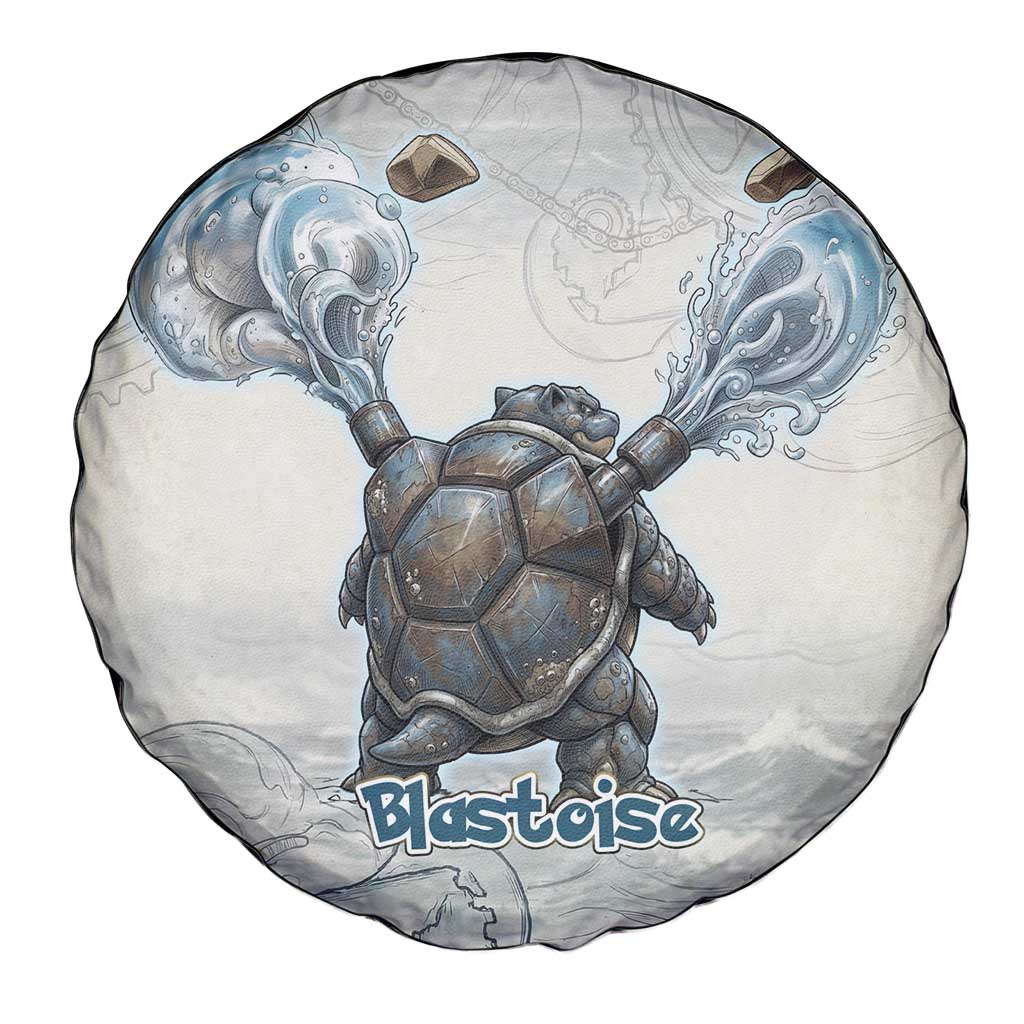 Blastoise Spare Tire Cover Steampunk Mechanical Gear Art