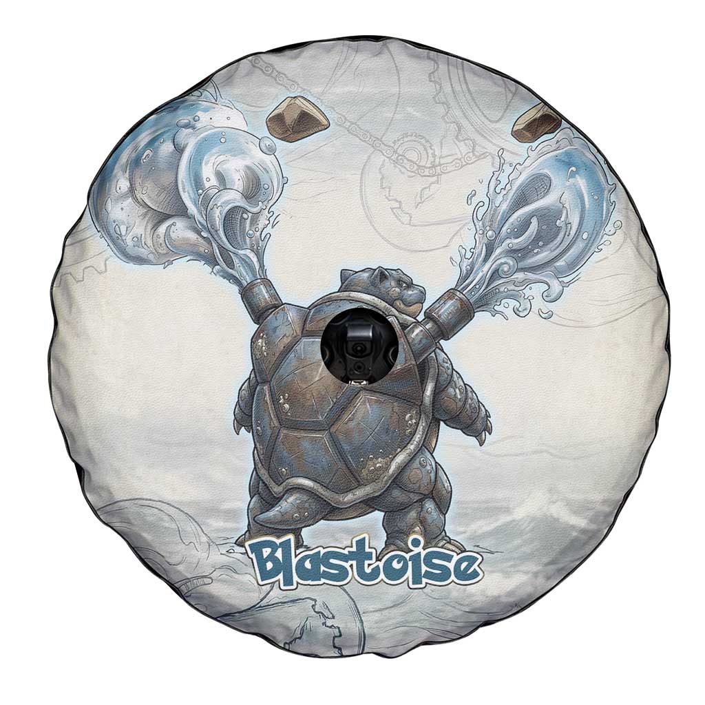 Blastoise Spare Tire Cover Steampunk Mechanical Gear Art