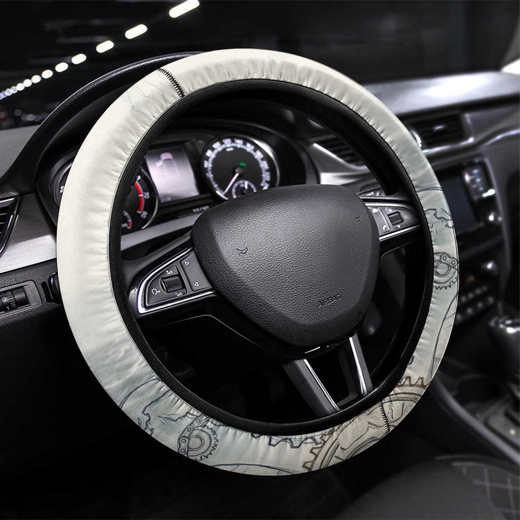 Blastoise Steering Wheel Cover Steampunk Mechanical Gear Art