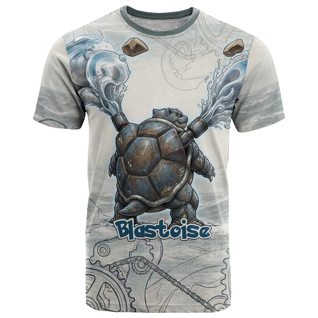 Blastoise T Shirt Steampunk Mechanical Gear Art
