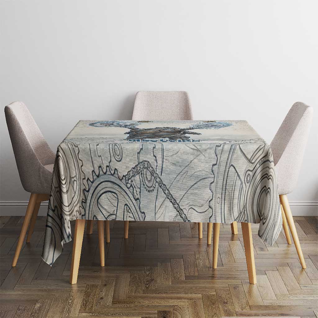 Blastoise Tablecloth Steampunk Mechanical Gear Art