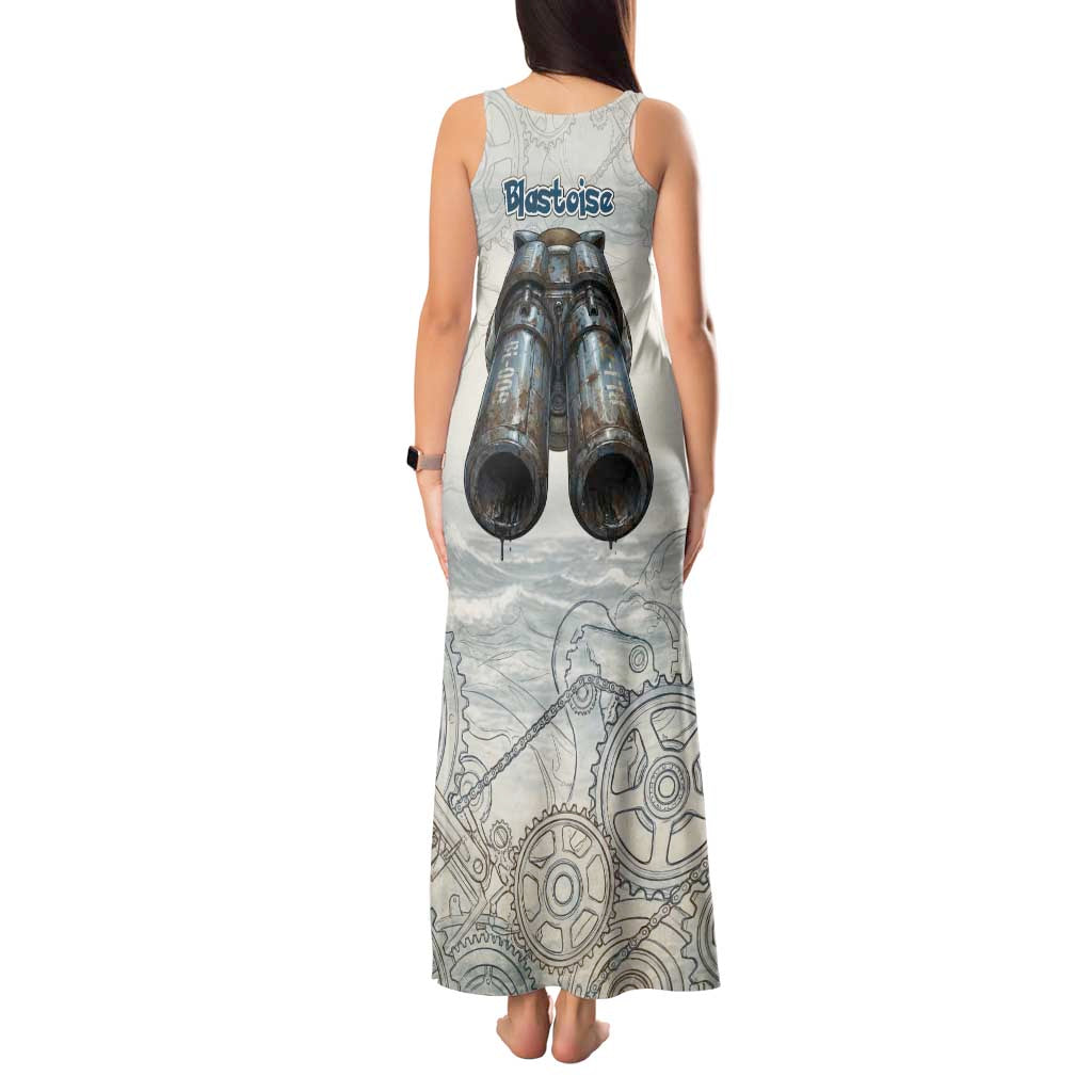 Blastoise Tank Maxi Dress Steampunk Mechanical Gear Art