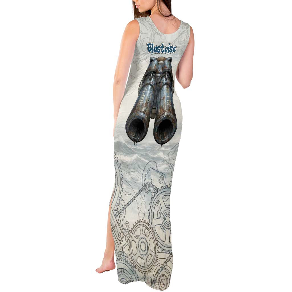 Blastoise Tank Maxi Dress Steampunk Mechanical Gear Art