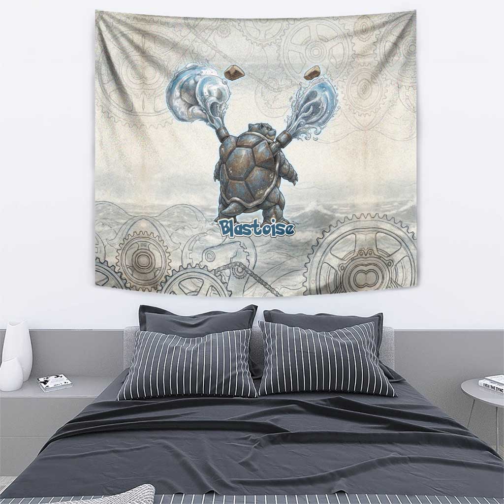 Blastoise Tapestry Steampunk Mechanical Gear Art