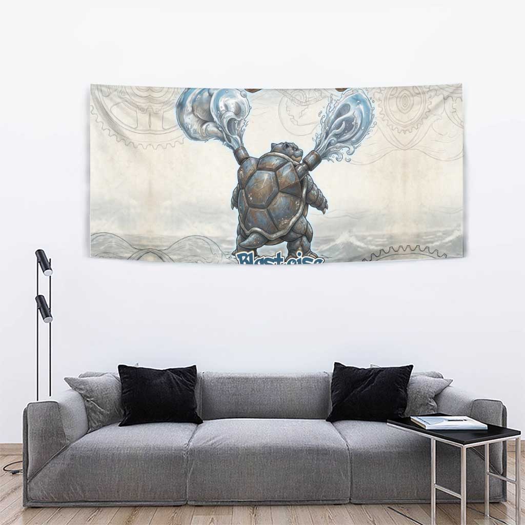 Blastoise Tapestry Steampunk Mechanical Gear Art