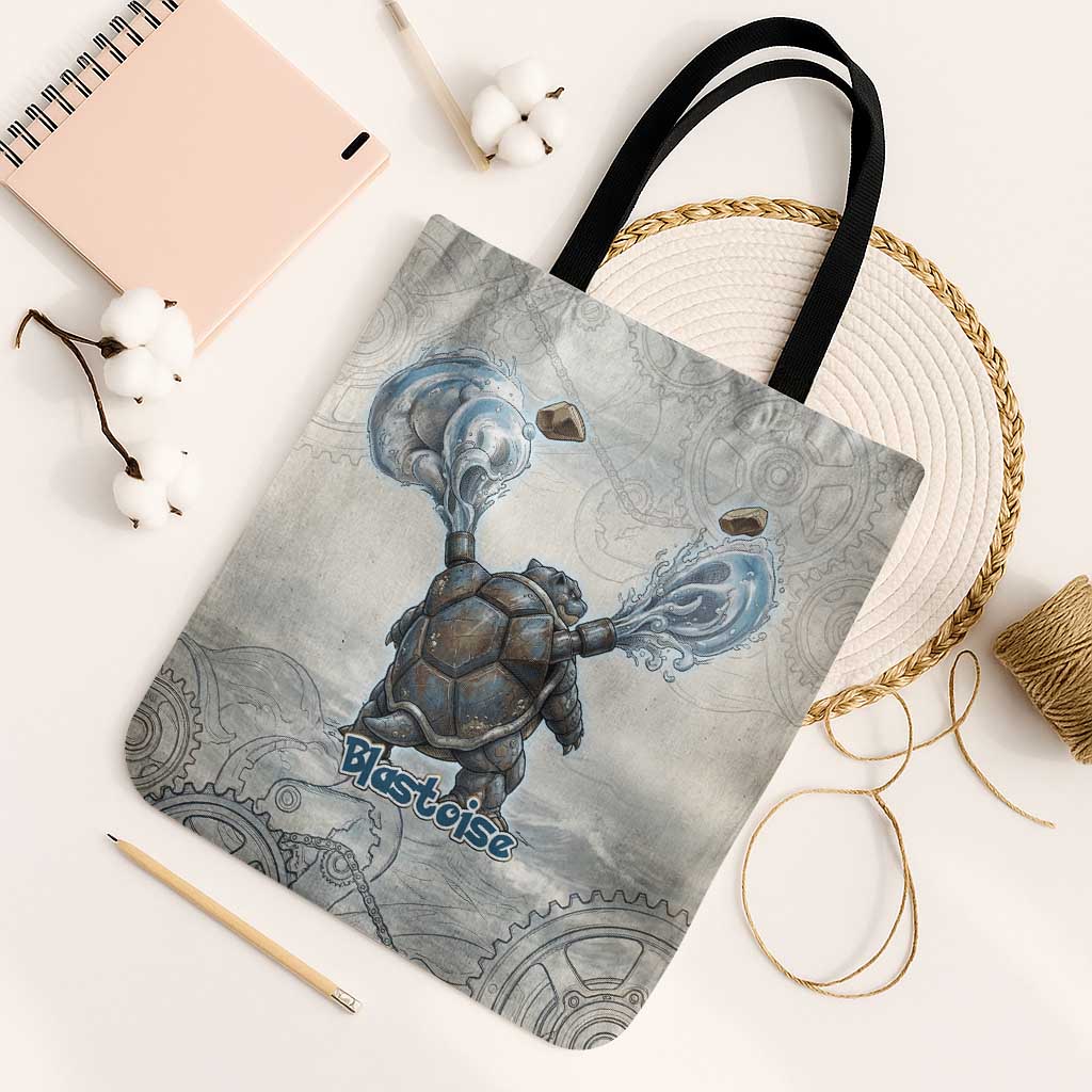 Blastoise Tote Bag Steampunk Mechanical Gear Art