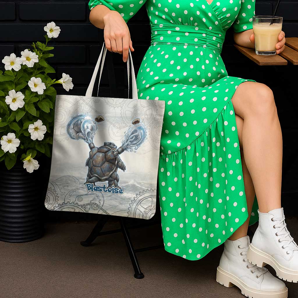 Blastoise Tote Bag Steampunk Mechanical Gear Art