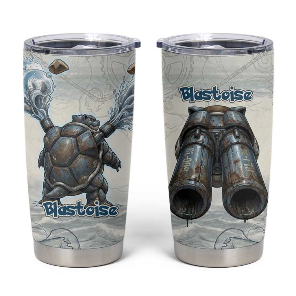 Blastoise Tumbler Cup Steampunk Mechanical Gear Art