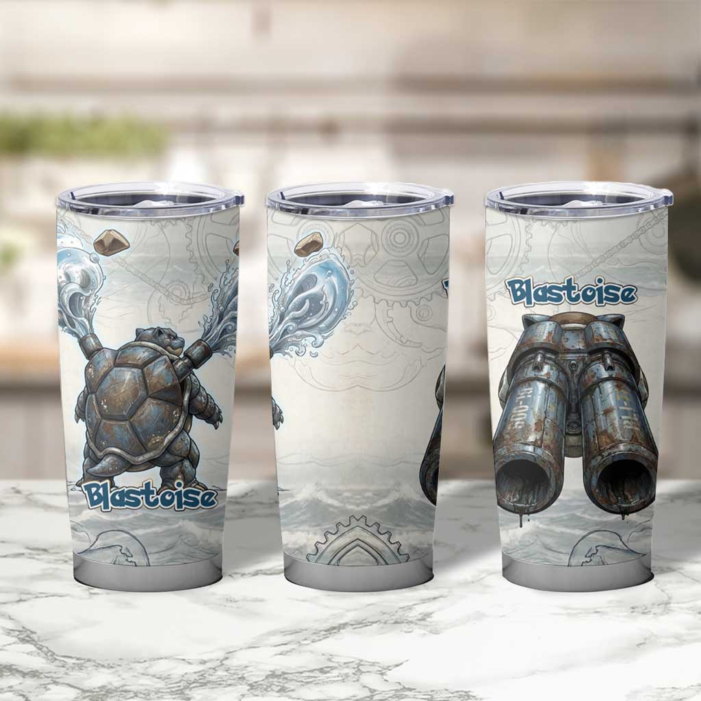 Blastoise Tumbler Cup Steampunk Mechanical Gear Art
