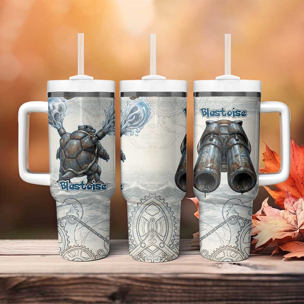 Blastoise Tumbler With Handle Steampunk Mechanical Gear Art