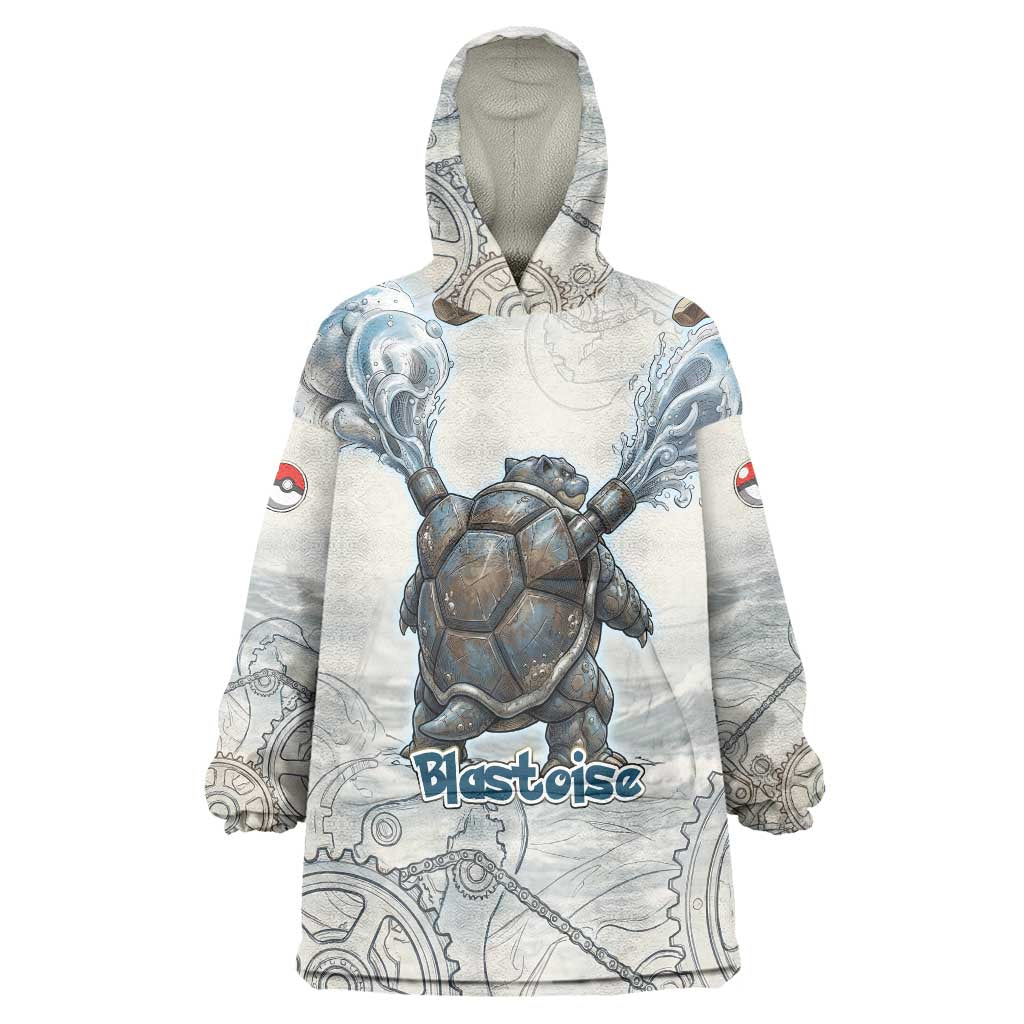 Blastoise Wearable Blanket Hoodie Steampunk Mechanical Gear Art