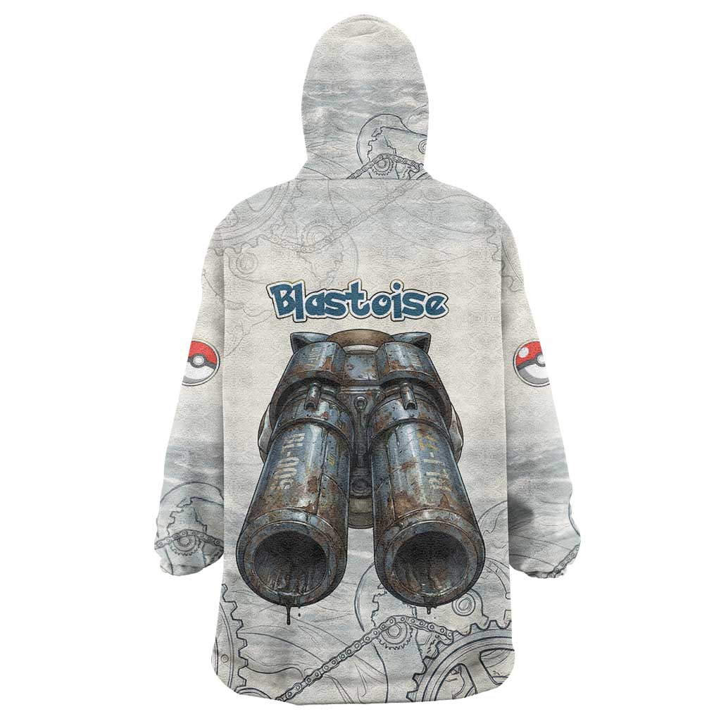Blastoise Wearable Blanket Hoodie Steampunk Mechanical Gear Art