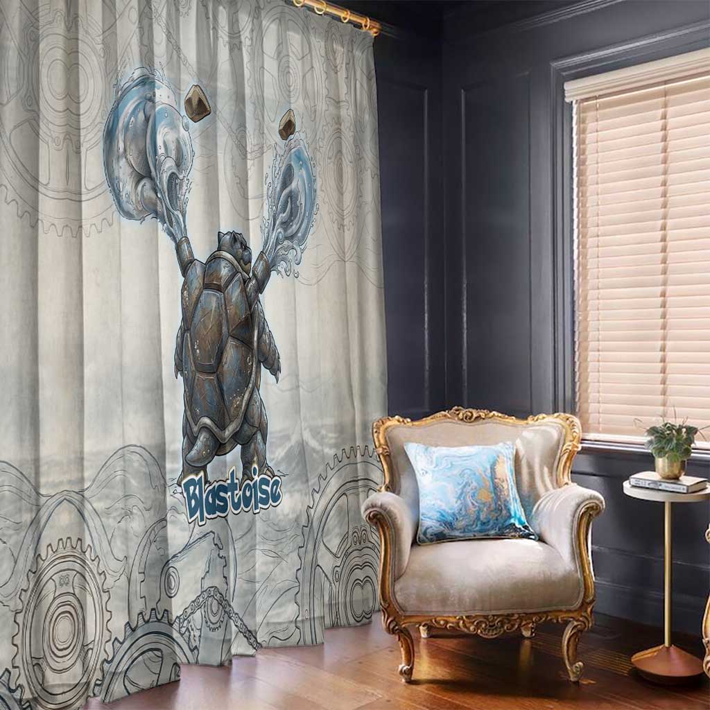 Blastoise Window Curtain Steampunk Mechanical Gear Art