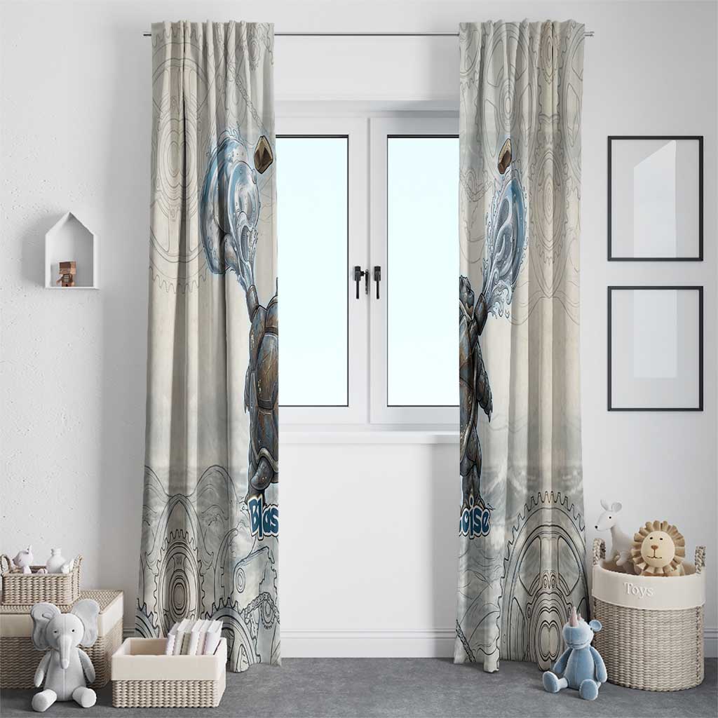 Blastoise Window Curtain Steampunk Mechanical Gear Art