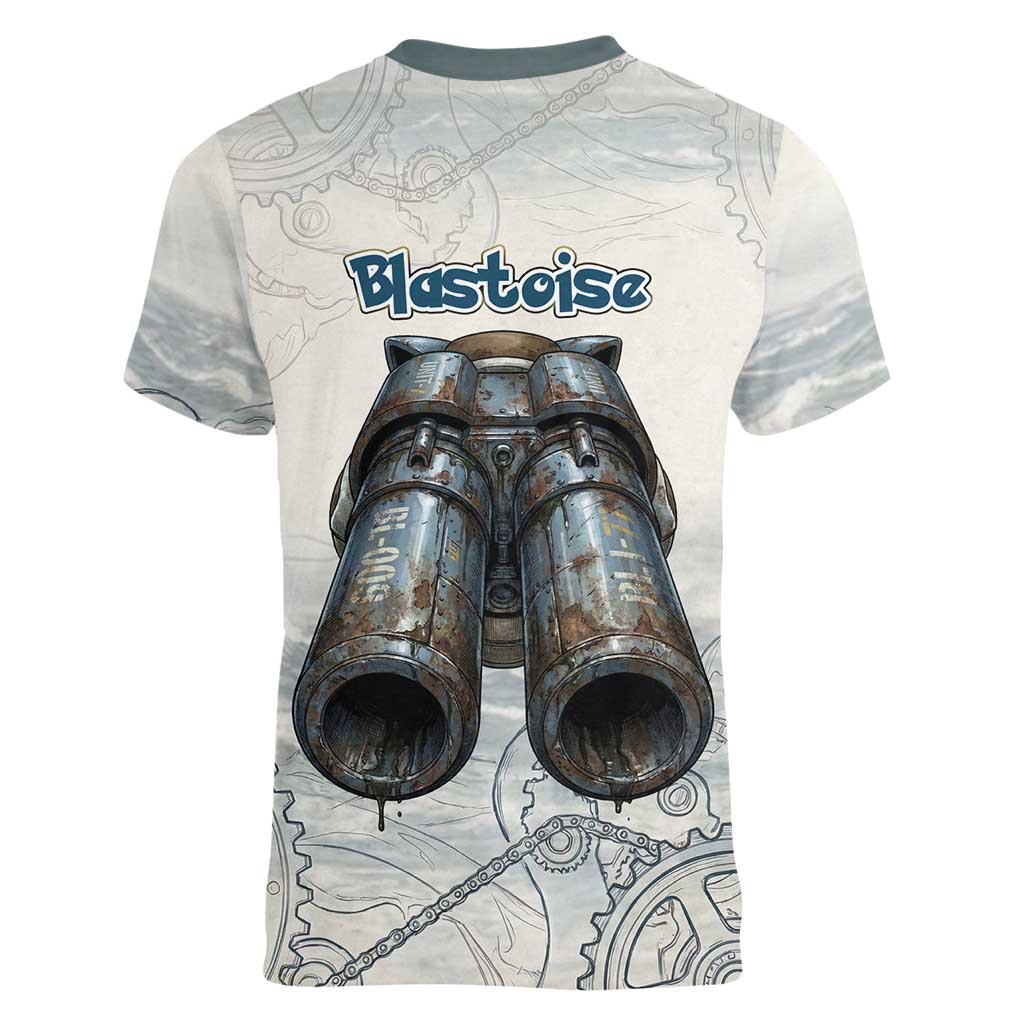 Blastoise Women V-Neck T-Shirt Steampunk Mechanical Gear Art