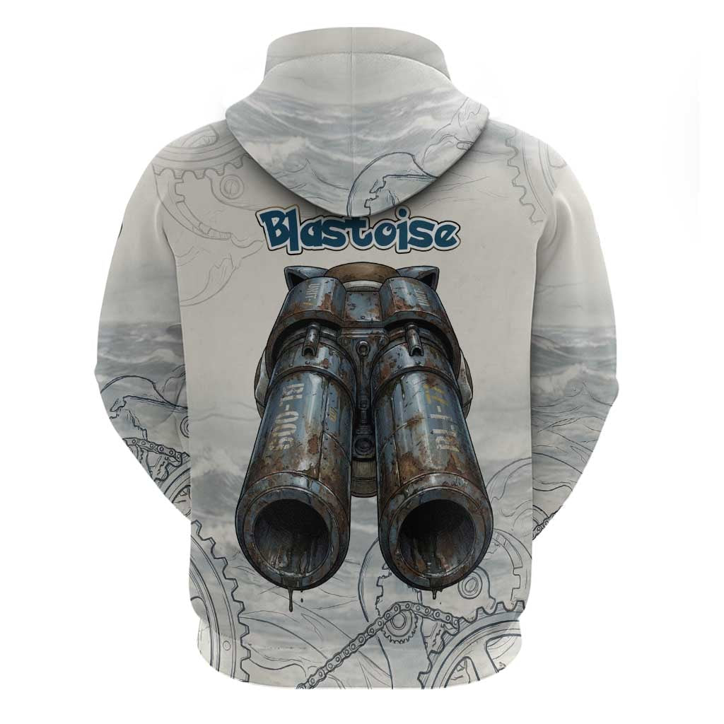 Blastoise Zip Hoodie Steampunk Mechanical Gear Art