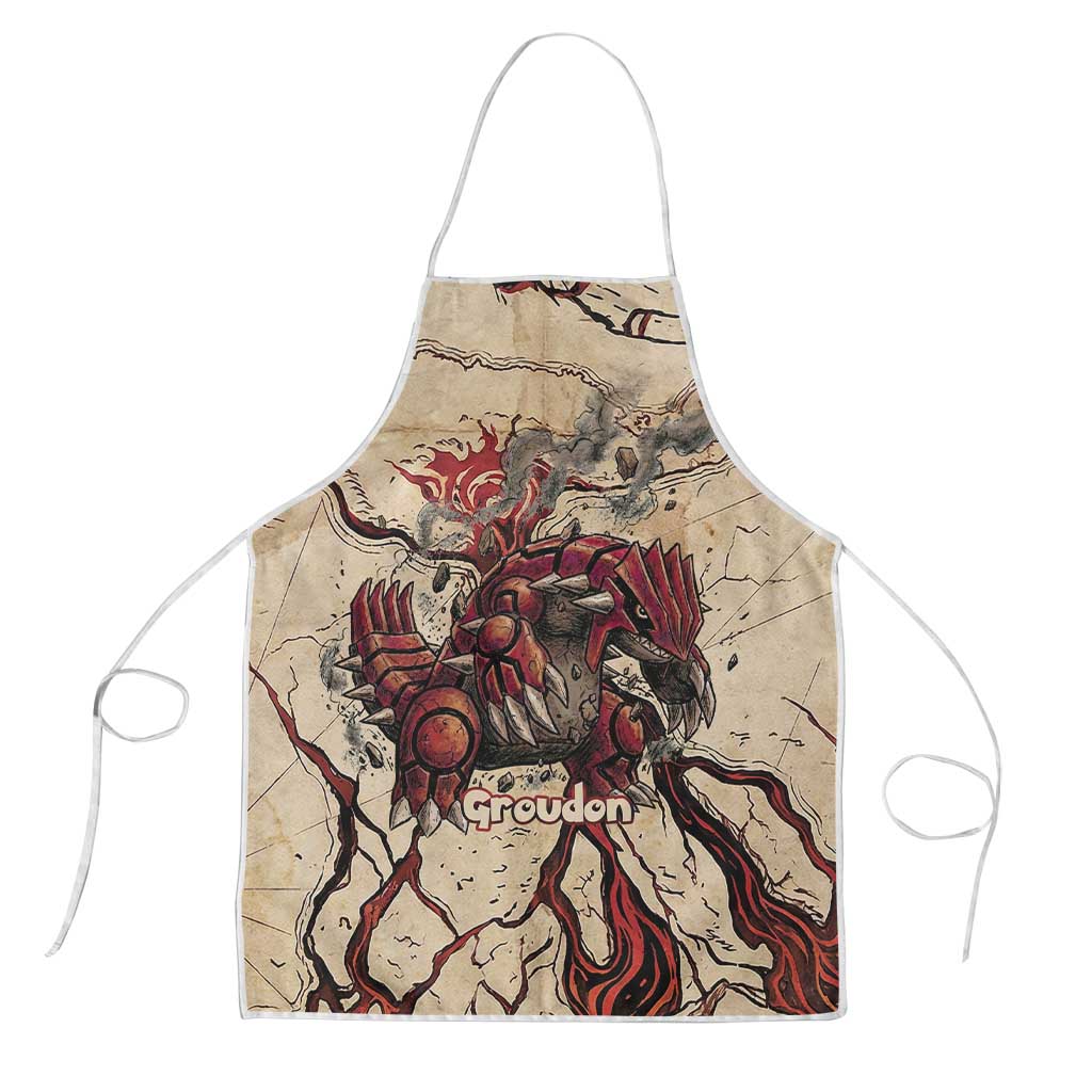 Groudon Omega Ruby Apron Ancient Volcano Map Art