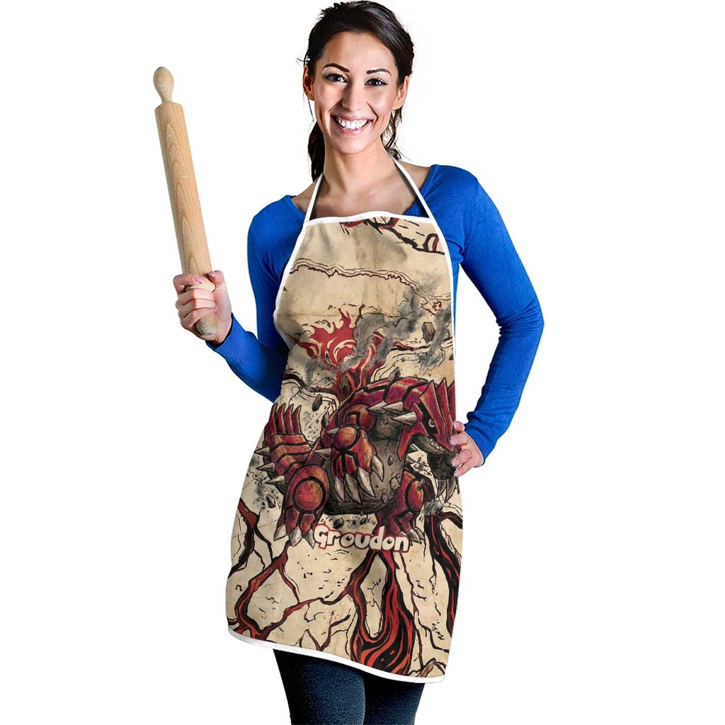 Groudon Omega Ruby Apron Ancient Volcano Map Art