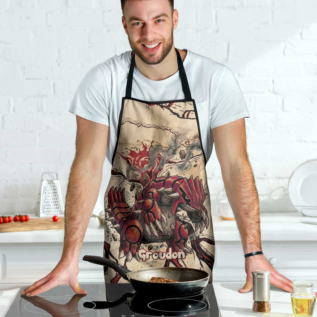 Groudon Omega Ruby Apron Ancient Volcano Map Art