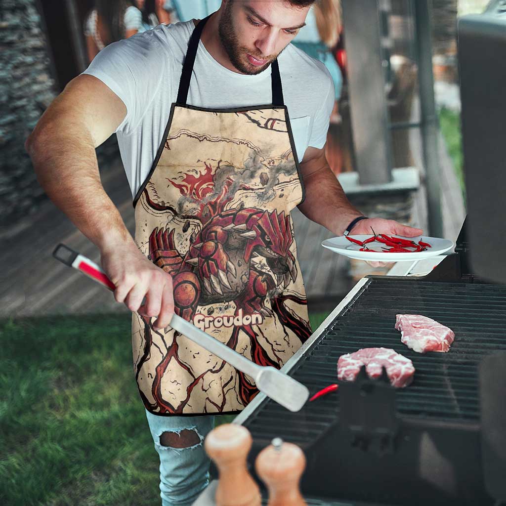 Groudon Omega Ruby Apron Ancient Volcano Map Art