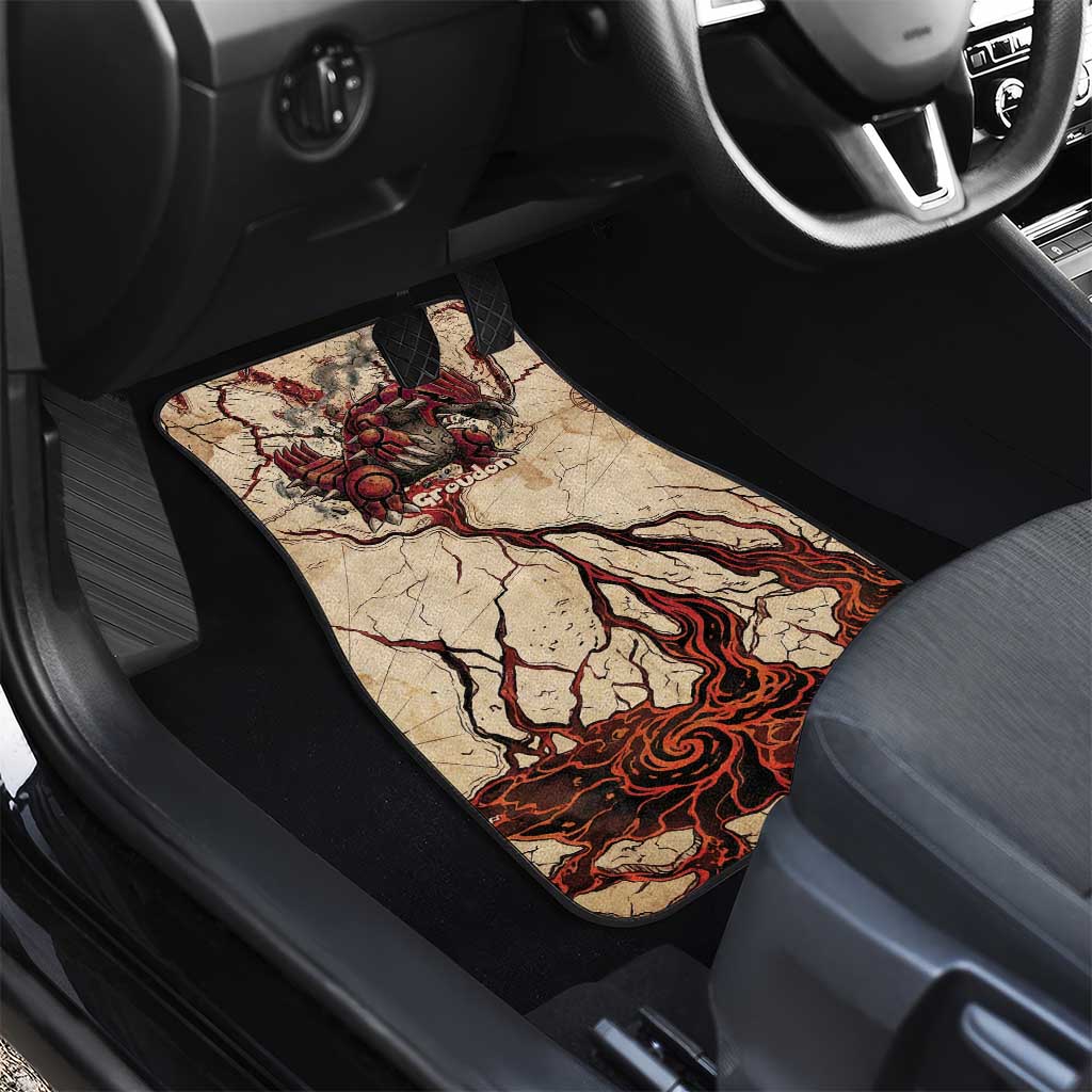 Groudon Omega Ruby Car Mats Ancient Volcano Map Art