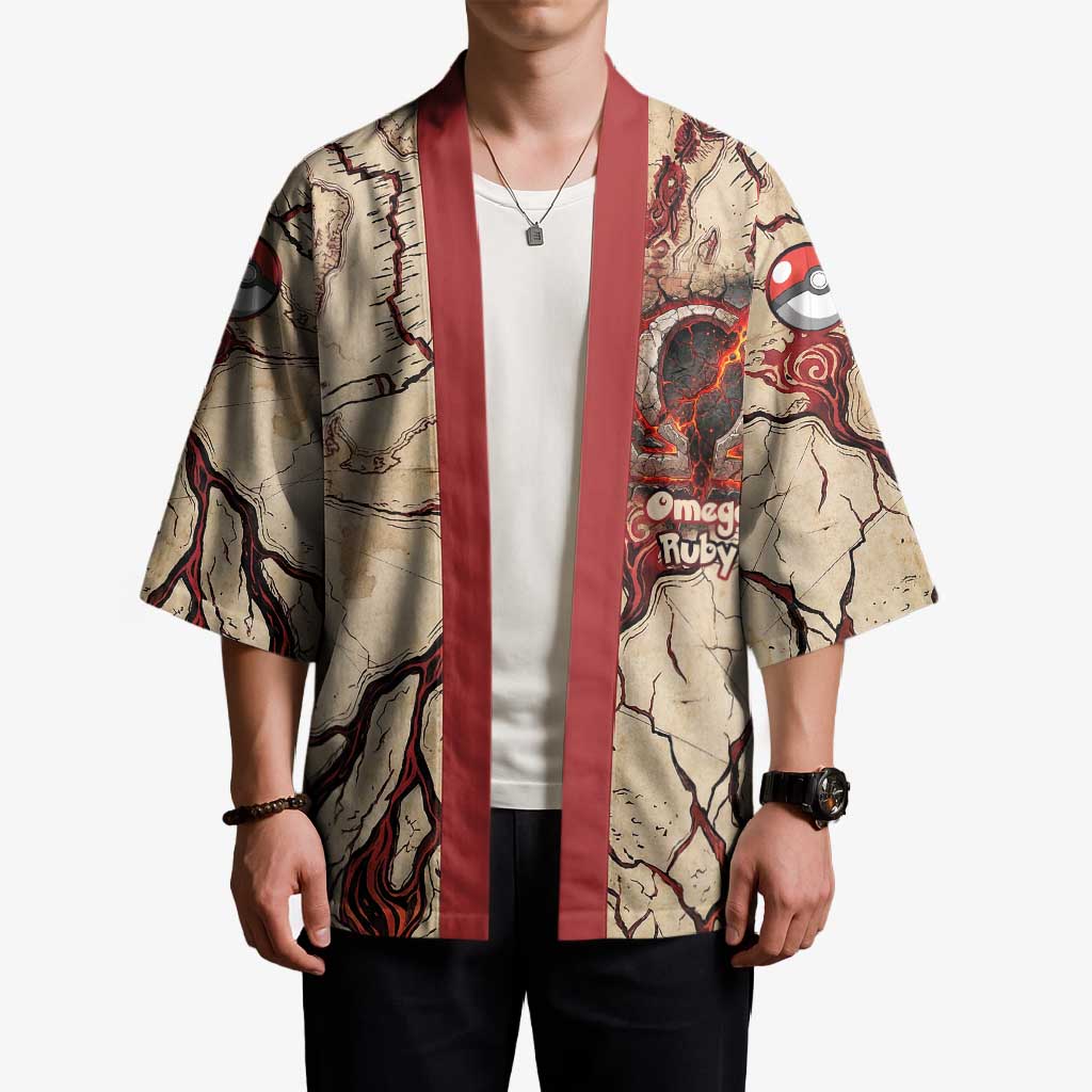 Groudon Omega Ruby Kimono Ancient Volcano Map Art