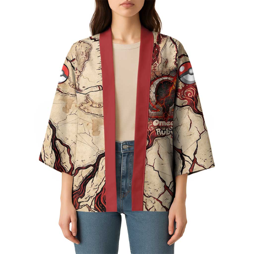 Groudon Omega Ruby Kimono Ancient Volcano Map Art