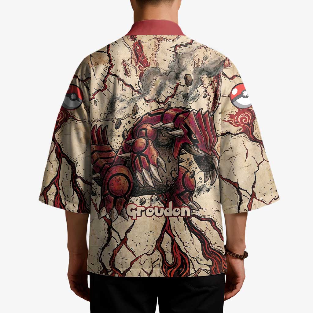 Groudon Omega Ruby Kimono Ancient Volcano Map Art