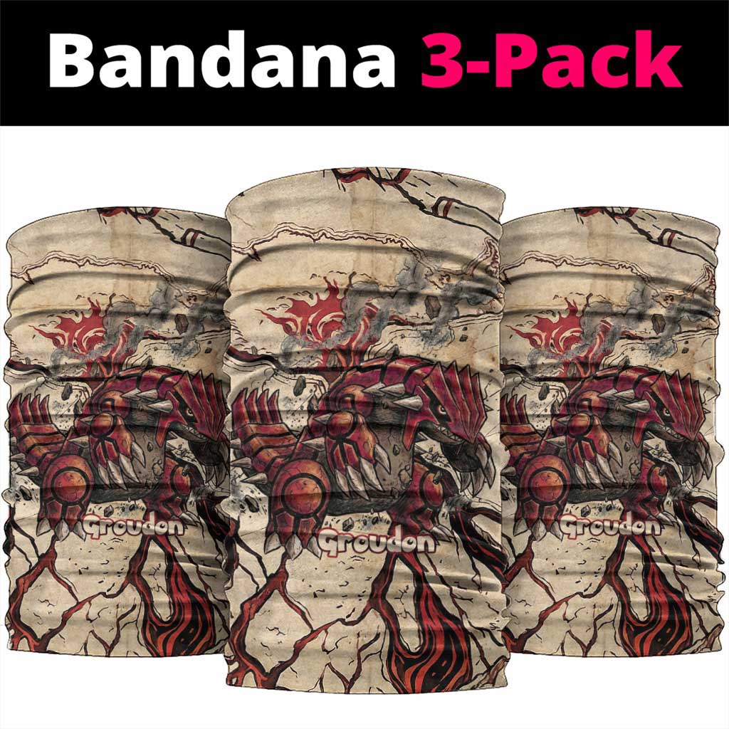 Groudon Omega Ruby Neck Gaiter Ancient Volcano Map Art