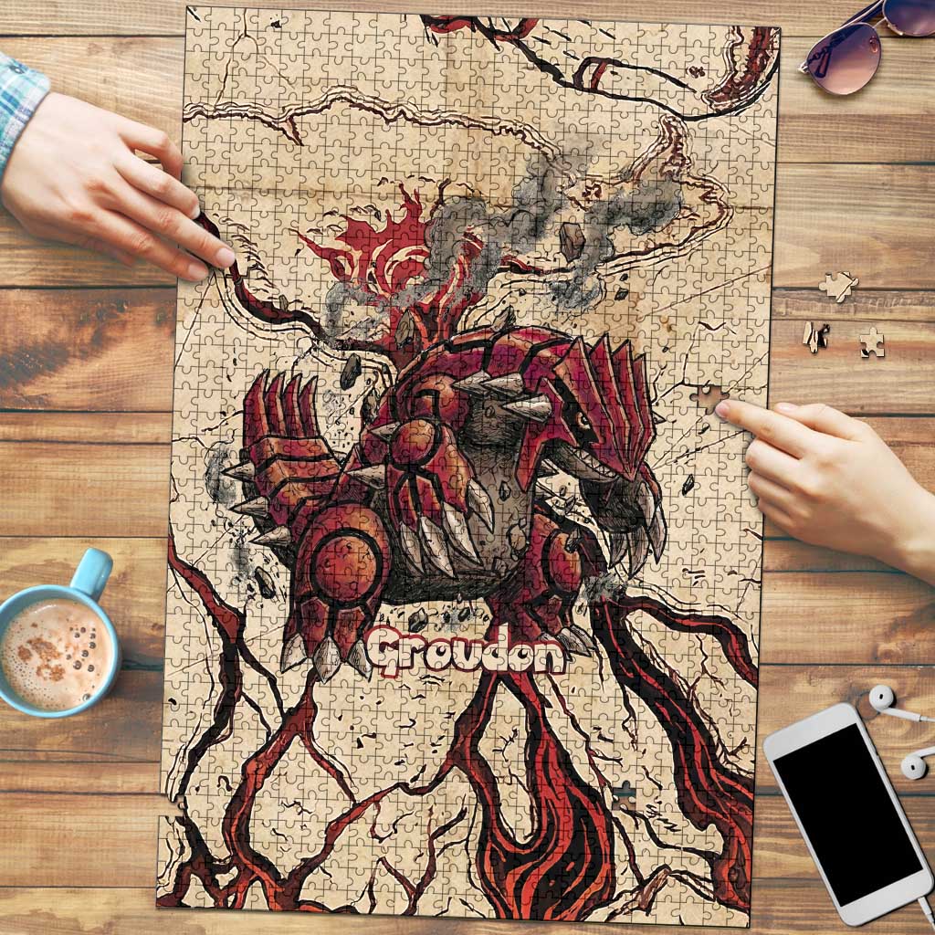 Groudon Omega Ruby Puzzle Ancient Volcano Map Art