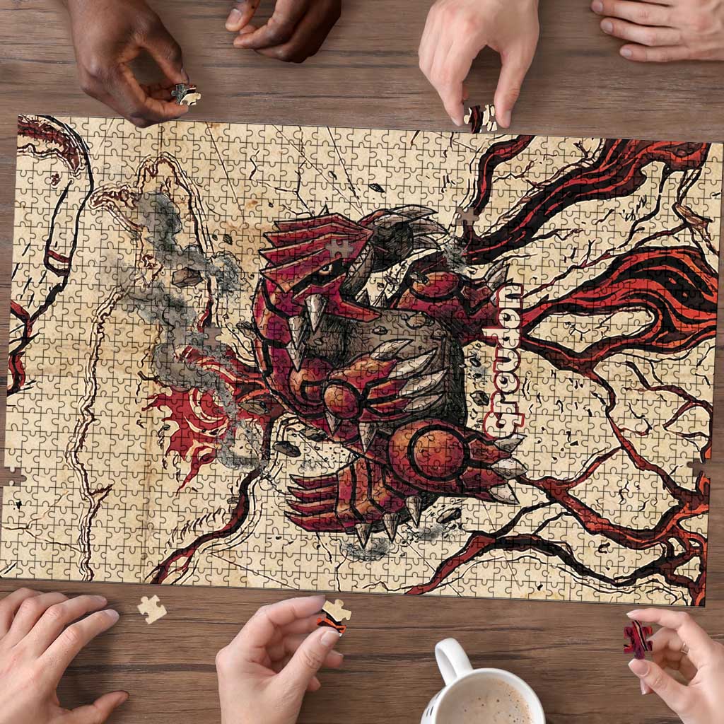 Groudon Omega Ruby Puzzle Ancient Volcano Map Art