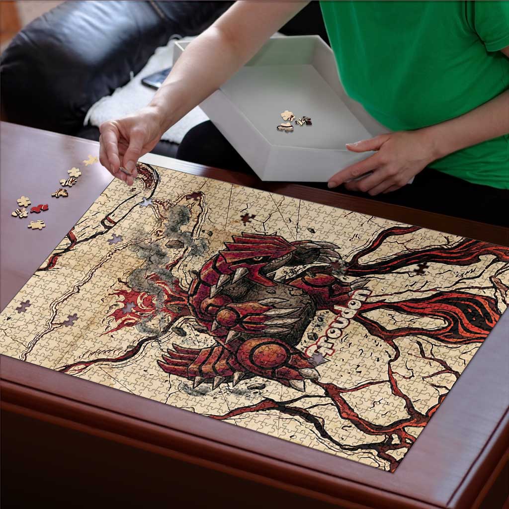 Groudon Omega Ruby Puzzle Ancient Volcano Map Art