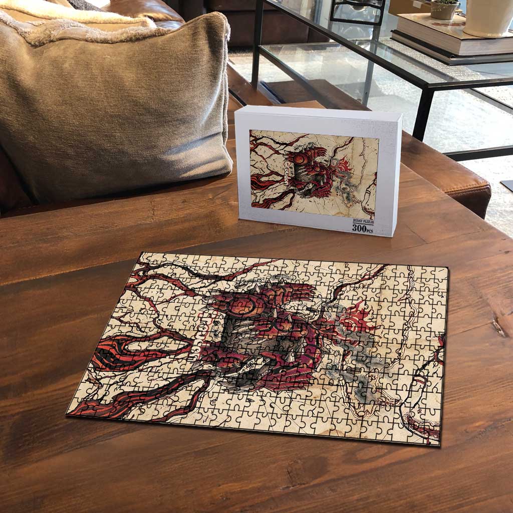 Groudon Omega Ruby Puzzle Ancient Volcano Map Art