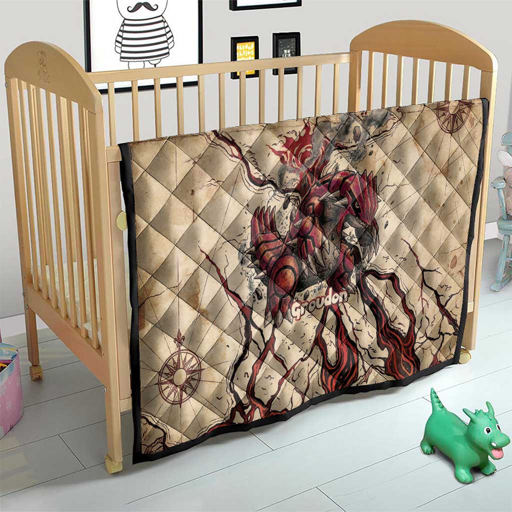Groudon Omega Ruby Quilt Ancient Volcano Map Art