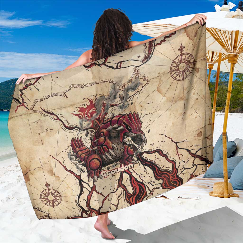 Groudon Omega Ruby Sarong Ancient Volcano Map Art