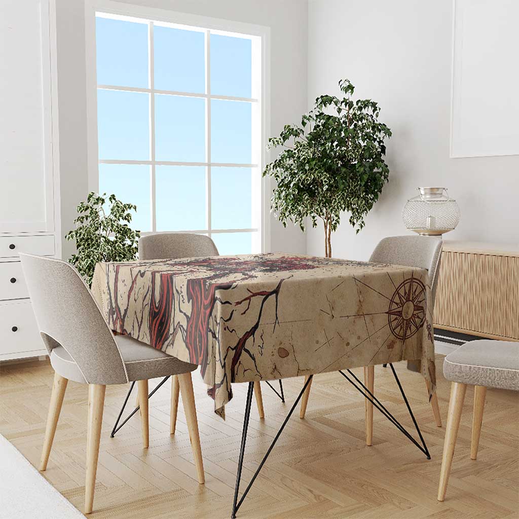 Groudon Omega Ruby Tablecloth Ancient Volcano Map Art