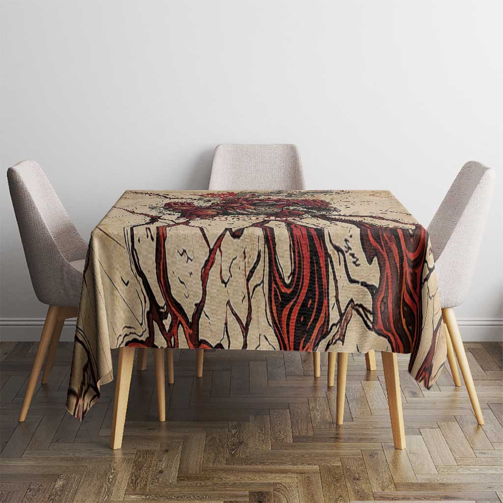 Groudon Omega Ruby Tablecloth Ancient Volcano Map Art