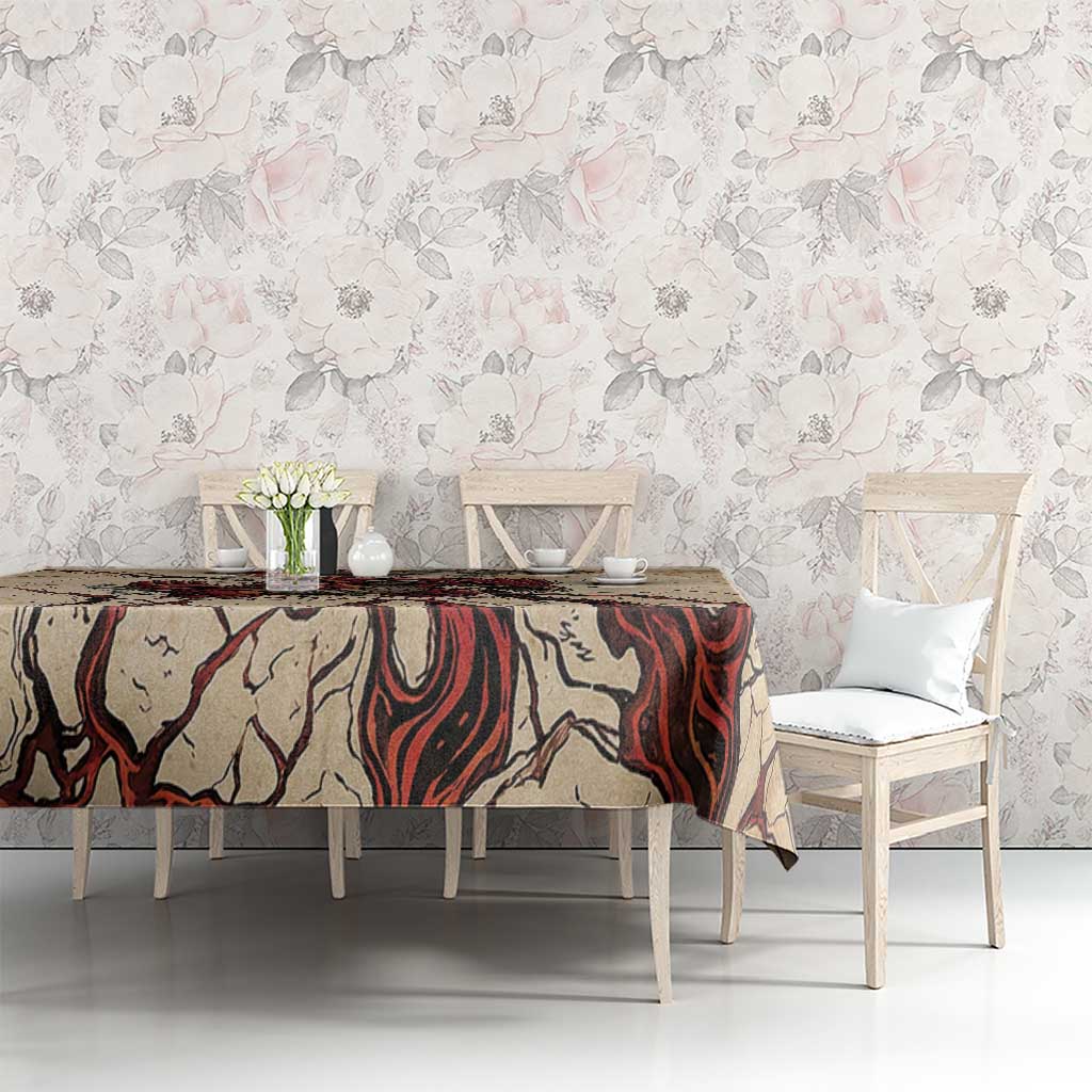 Groudon Omega Ruby Tablecloth Ancient Volcano Map Art