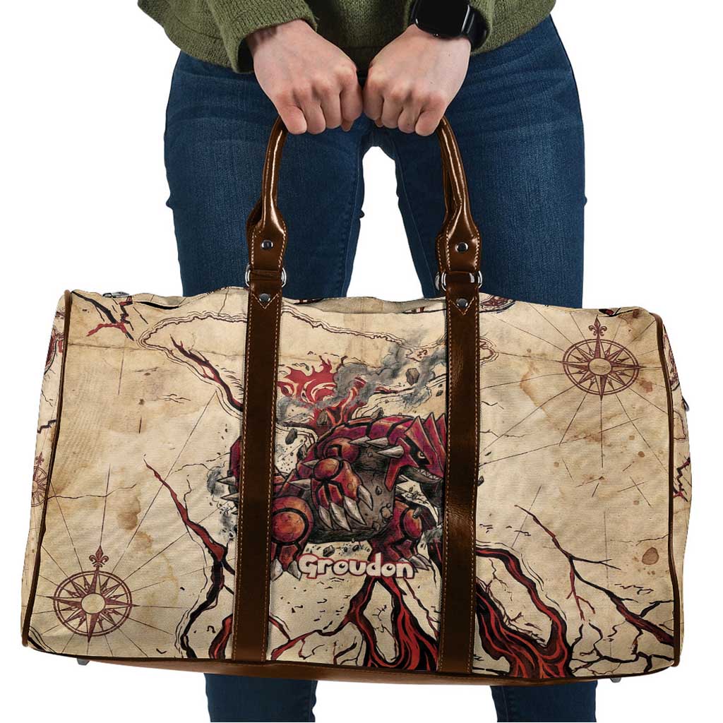 Groudon Omega Ruby Travel Bag Ancient Volcano Map Art
